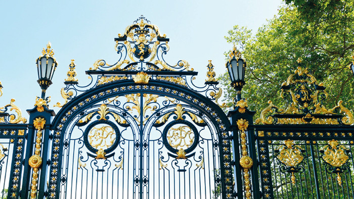 Grille de la porte des Enfants du Rhône Parc de la Tête d'Or